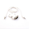 HDMI Female to VGA Male Mini 1080P HD Cable Converter Adapter with Audio Cable